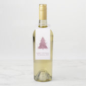 エレガントクリスマスツリー |ダスティメイブピンクカスタム色 ボトルネックタグ (ボトル)
