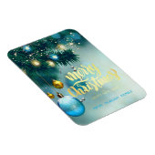 エレガントクリスマスツリー，ボール，星の休日 マグネット (右側)