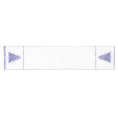 エレガントクリスマスツリー |ラベ魅力的ンダーパープル ショートテーブルランナー (横)