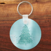 エレガントクリスマスツリー |ルクセアクアミント（ばちゃばちゃ）跳ねる キーホルダー (正面)