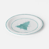 エレガントクリスマスツリー |ルクセアクアミント(ばちゃばちゃ)跳ねる ペーパープレート (アングル)