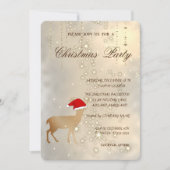 エレガントクリスマスディアサンハット、クリスマスパーティー 招待状 (正面)