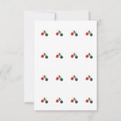 エレガントクリスマスディナーパーティの招待状 招待状 (裏面)