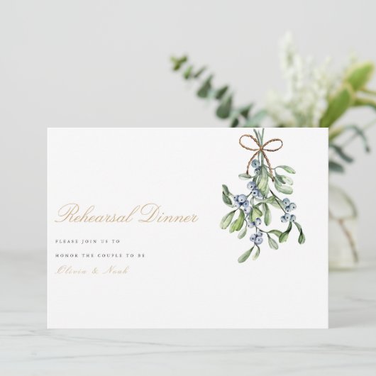 エレガントクリスマスデコーリハーサルディナーカード サンキューカード (スタンド正面)