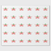 エレガントクリスマスデザインクリスマススタイリッシュ ラッピングペーパー (フラット)