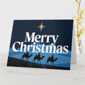 エレガントクリスマスデザイン – ベツレヘムの星 カード (黄色い花)