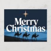 エレガントクリスマスデザイン – ベツレヘムの星 ポストカード (正面)