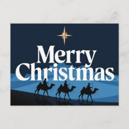 エレガントクリスマスデザイン – ベツレヘムの星 ポストカード