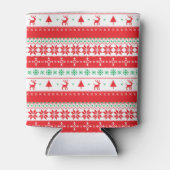 エレガントクリスマスニット模様 |クーラーボックス 缶クーラー (正面)