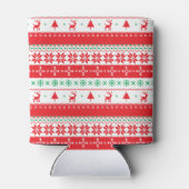 エレガントクリスマスニット模様 |クーラーボックス 缶クーラー (裏面)