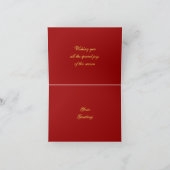 エレガントクリスマスノートカード シーズンカード (内部)