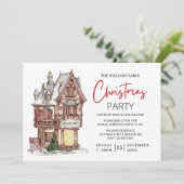 エレガントクリスマスハウスファミリーパーティー 招待状 (スタンド正面)