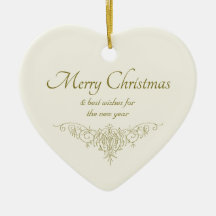 エレガントクリスマスハートヴィンテージ書道CC1142