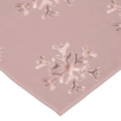 エレガントクリスマスバラ金ゴールドの雪の結晶パターンタブ テーブルクロス (アングル)