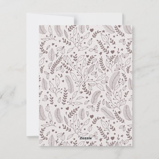 エレガントクリスマスパタ数々のーンの写真 シーズンカード (裏面)