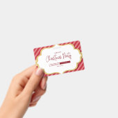 エレガントクリスマスパーティの招待状カード» バッジ (手持ち)