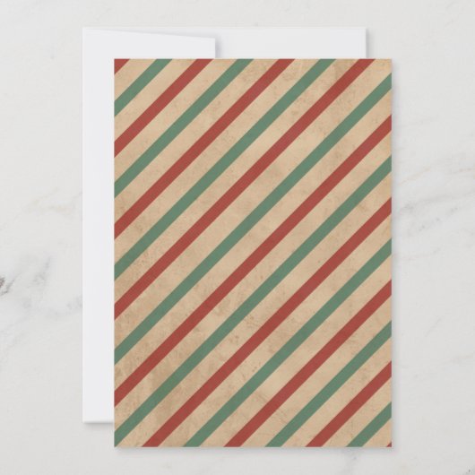 エレガントクリスマスパーティの招待状 – カスタマイズ可能 招待状 (裏面)