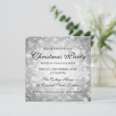 エレガントクリスマスパーティーシルバーウィンターワンダーランド 招待状 (スタンド正面)