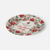 エレガントクリスマスパーティーパーソナライズされた紙プレート ペーパープレート (アングル)