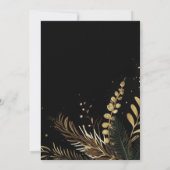 エレガントクリスマスパーティーフェスティバルホリデーグリーナリー 招待状 (裏面)