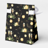 エレガントクリスマスパーティーブラック&金ゴールド フェイバーボックス (裏面サイド)