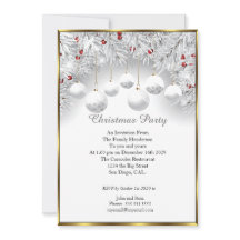エレガントクリスマスパーティーホワイトスノー