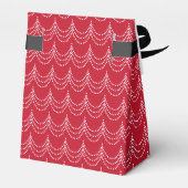 エレガントクリスマスパーティー赤と白 フェイバーボックス (裏面サイド)