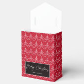 エレガントクリスマスパーティー赤と白 フェイバーボックス (オープン)