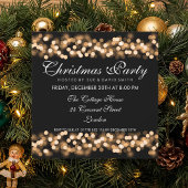 エレガントクリスマスパーティー金ゴールドハリウッドGLAM 招待状