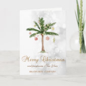 エレガントクリスマスパームツリー,《写真》ぼけ味 シーズンカード (正面)