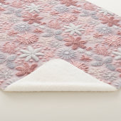 エレガントクリスマスピンク シェルパブランケット (3/4)