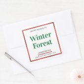 エレガントクリスマスフェスティバルカラーキャンドルパッケージ スクエアシール (封筒)