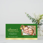 エレガントクリスマスフォトカード シーズンカード (スタンド正面)