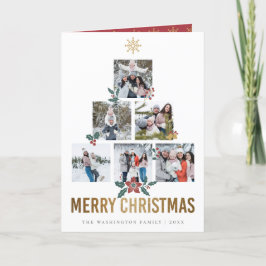 エレガントクリスマスフォトツリー シーズンカード