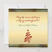 エレガントクリスマスフラットカード 招待状 (裏面)