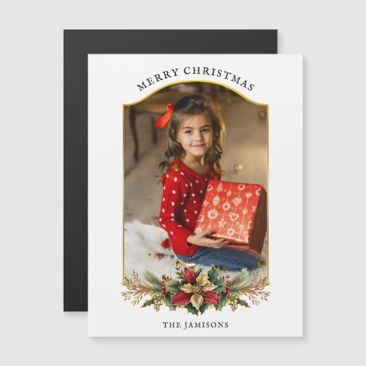 エレガントクリスマスフローラアーチ写真 (正面/裏面)