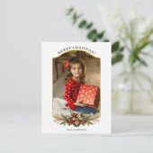 エレガントクリスマスフローラアーチ写真 シーズンポストカード (スタンド正面)