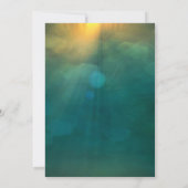 エレガントクリスマスフローラオンモダング結婚リー 招待状 (裏面)