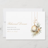 エレガントクリスマスフローラリハーサル夕食券 サンキューカード (正面)