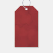 エレガントクリスマスフローラ冬の結婚式 ギフトタグ (裏面)