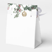 エレガントクリスマスフローラ冬の結婚式 フェイバーボックス (裏面サイド)