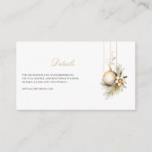 エレガントクリスマスフローラ冬詳細 エンクロージャーカード (正面)