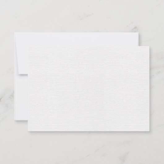 エレガントクリスマスフローラ結婚式RSVPカード 出欠カード (裏面)