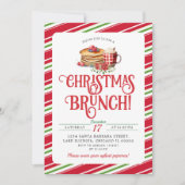 エレガントクリスマスブランチホリデーパンケーキホットココア 招待状 (正面)