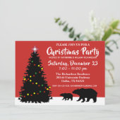 エレガントクリスマスベアーズホリデーパーティー 招待状 (スタンド正面)