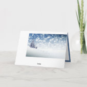 エレガントクリスマスホリデーウィンタースノーツリー カード (裏面)