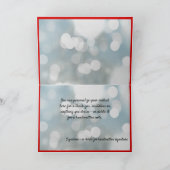 エレガントクリスマスホリデーサンタバッグプレゼントギフト カード (内部)