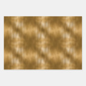 エレガントクリスマスホリデー金ゴールドグリッタースパークル ラッピングペーパーシート (正面)