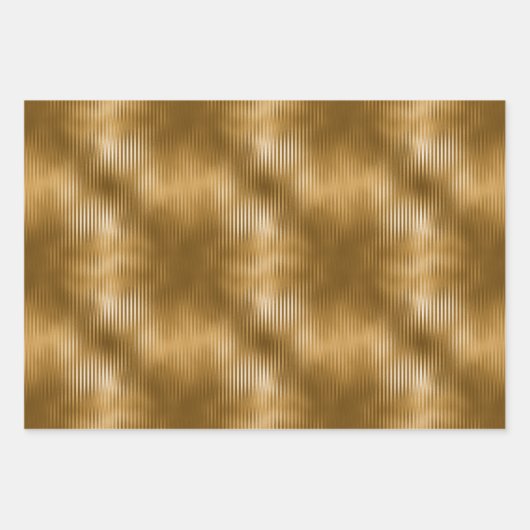 エレガントクリスマスホリデー金ゴールドグリッタースパークル ラッピングペーパーシート (正面)