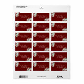 エレガントクリスマスホリー冬植物館 ラベル (フルシート)